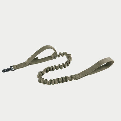 Leash for large dogs in tactical gray, featuring durable material and non-retractable design.