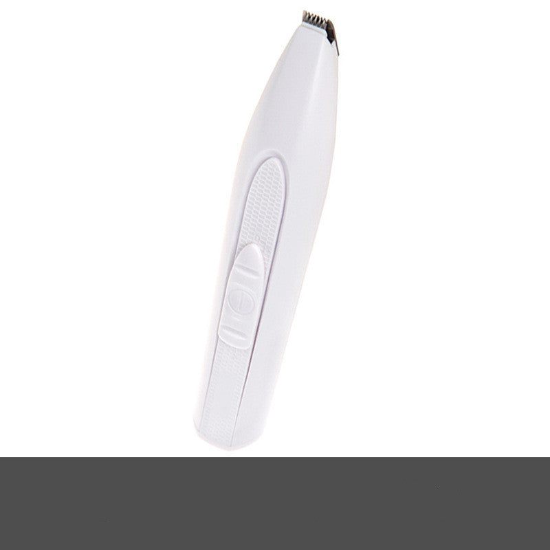 Electric pet hair clippers, ceramic material, white color, suitable for pet shaving.